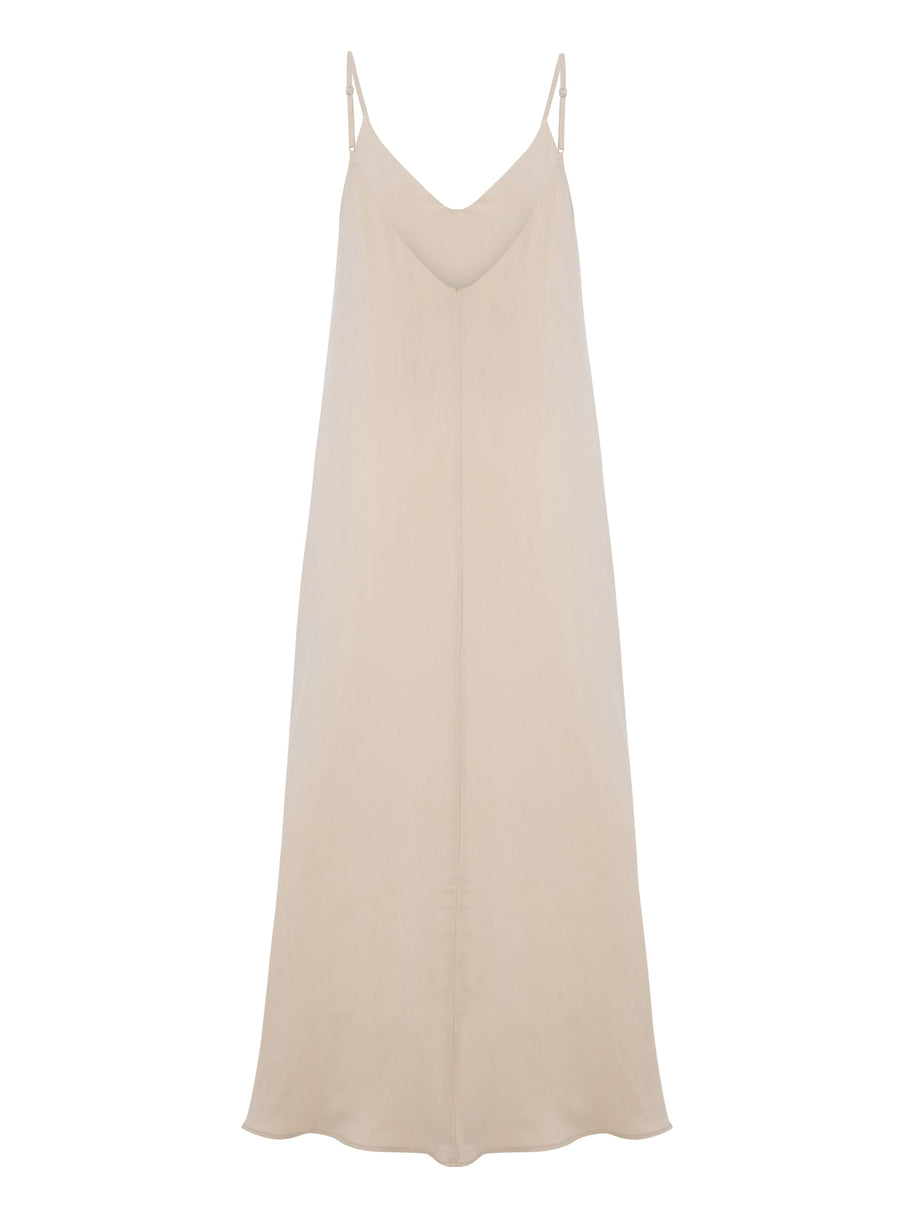 The Handloom Lucid Flow Maxi Dress - Sand
