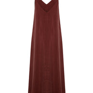 The Handloom Lucid Flow Maxi Dress - Burgundy