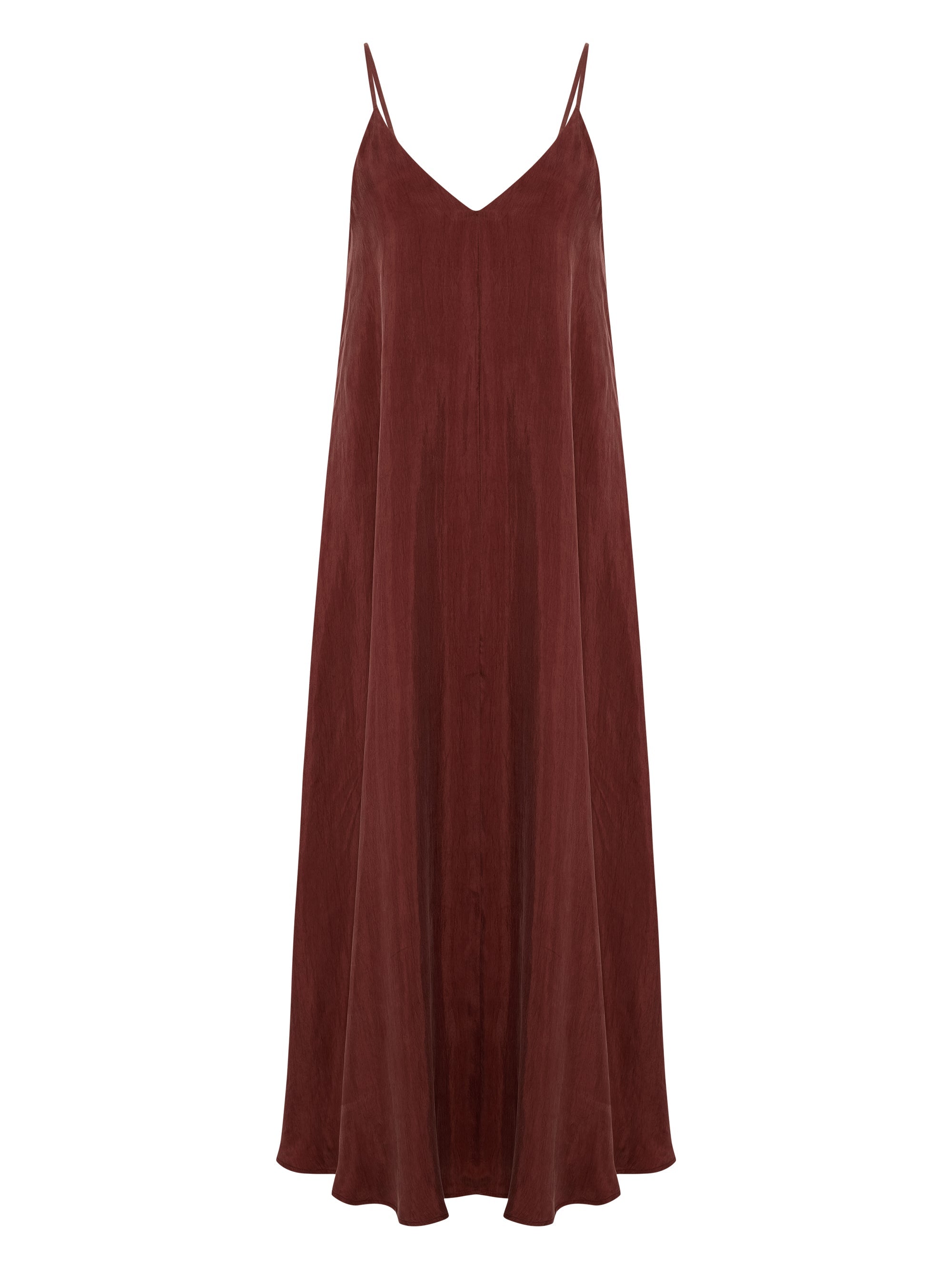 Lucid Flow Maxi Dress - Burgundy