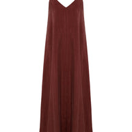 The Handloom Lucid Flow Maxi Dress - Burgundy