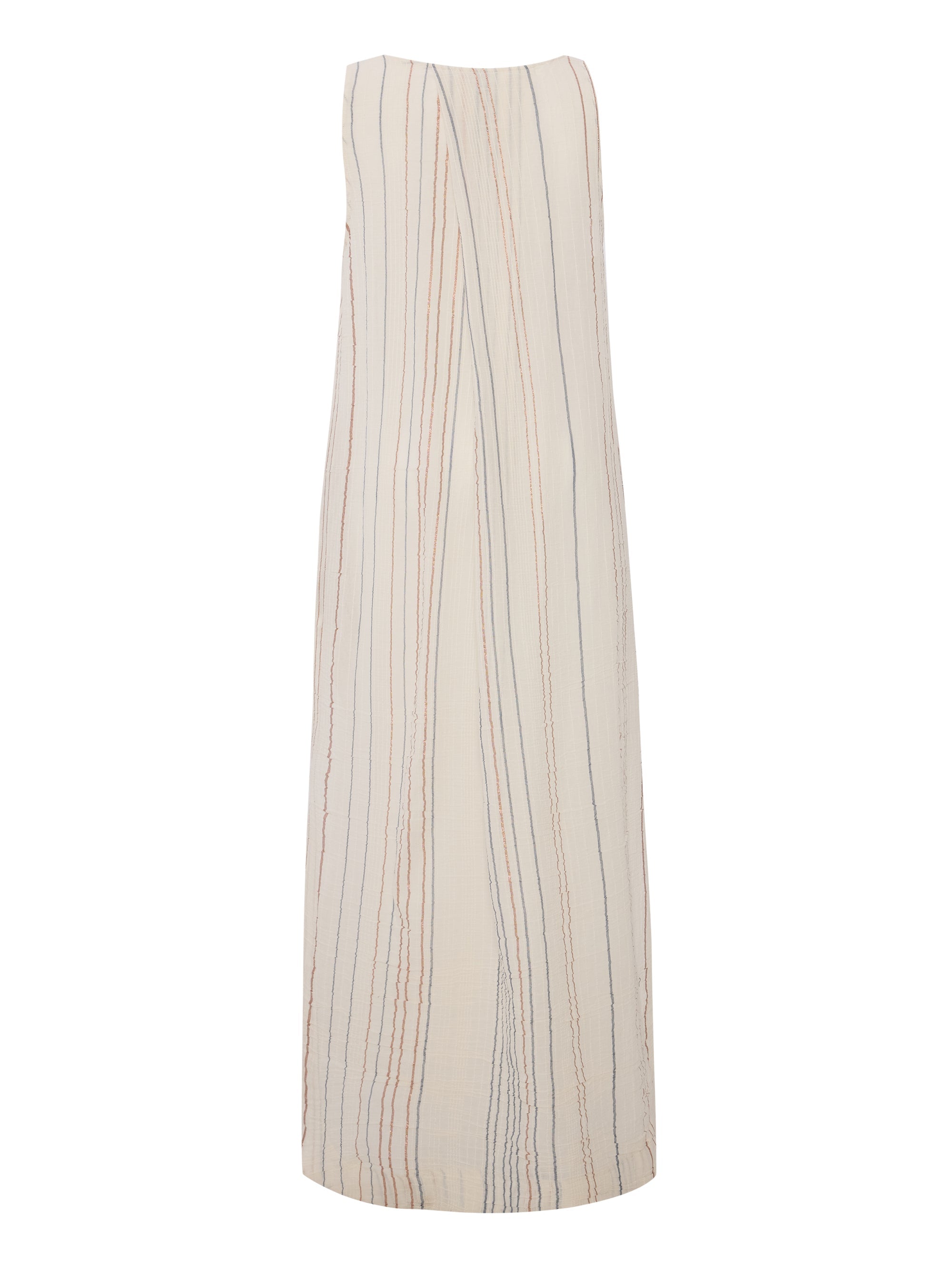 Day Break Dress - Natural With Stripes