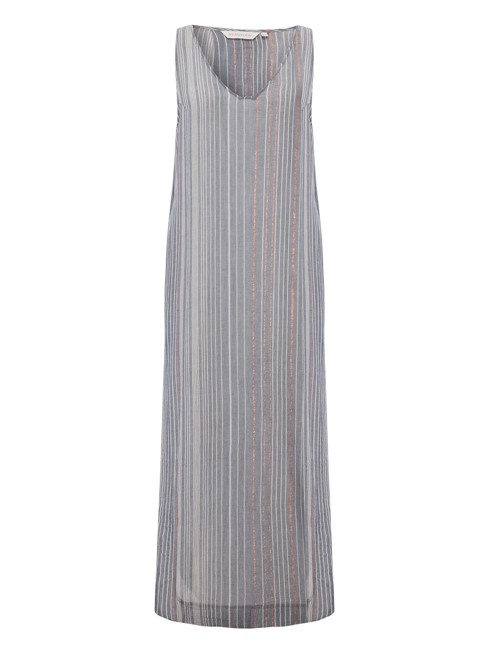 Day Break Dress - Navy With Stripes