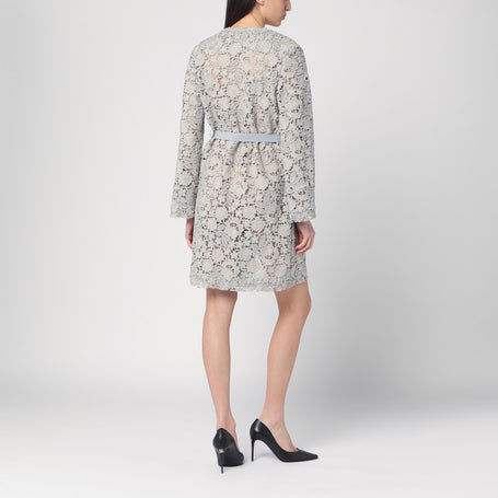 P.A.R.O.S.H. Light Grey Lace Long Jacket