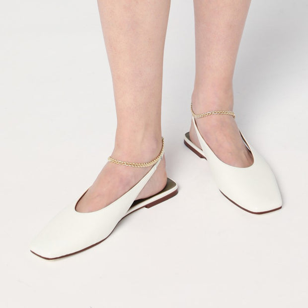MARIA LUCA Ivory Augusta Slingback