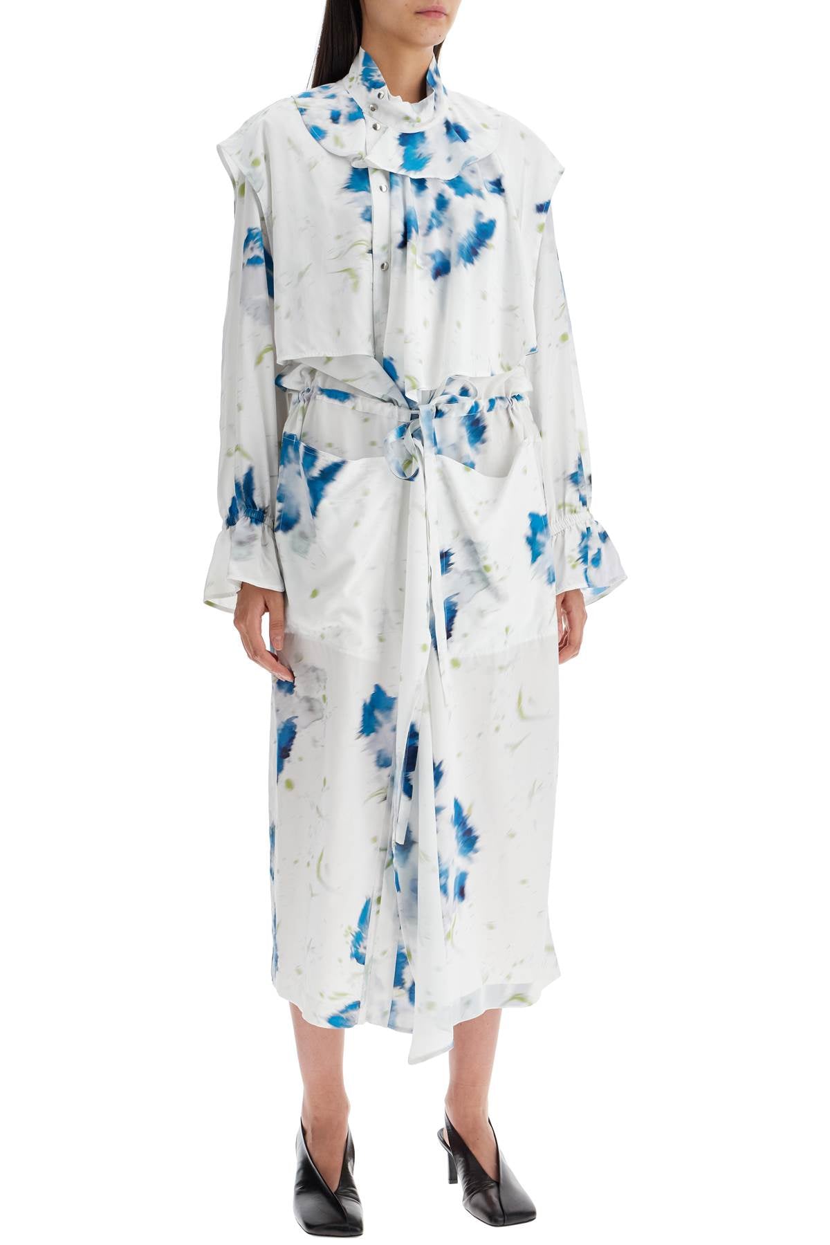 Lemaire Floral Print Midi Dress