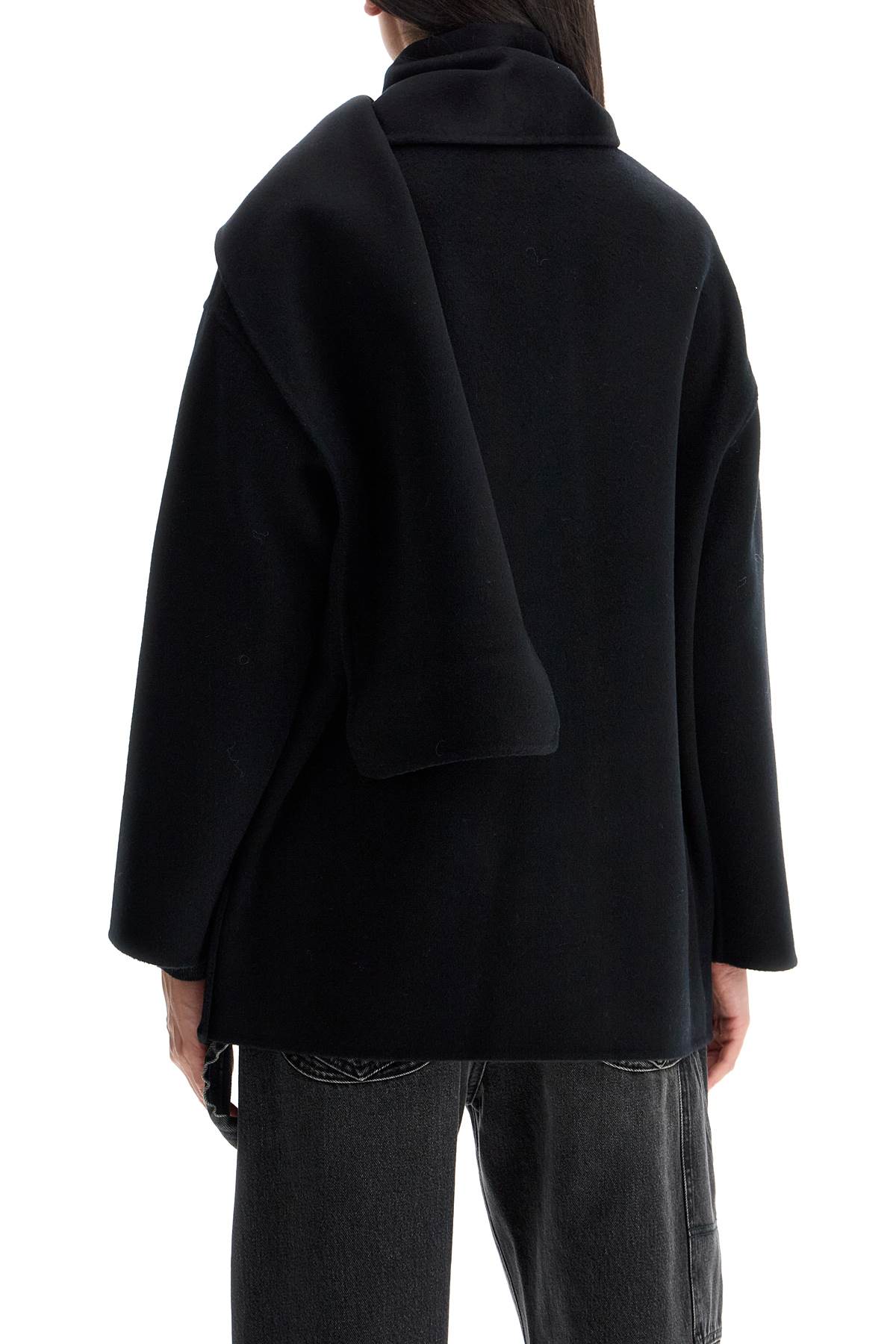 DYNAMIS STUDIO Antwerp Coat With Built-in Scarf