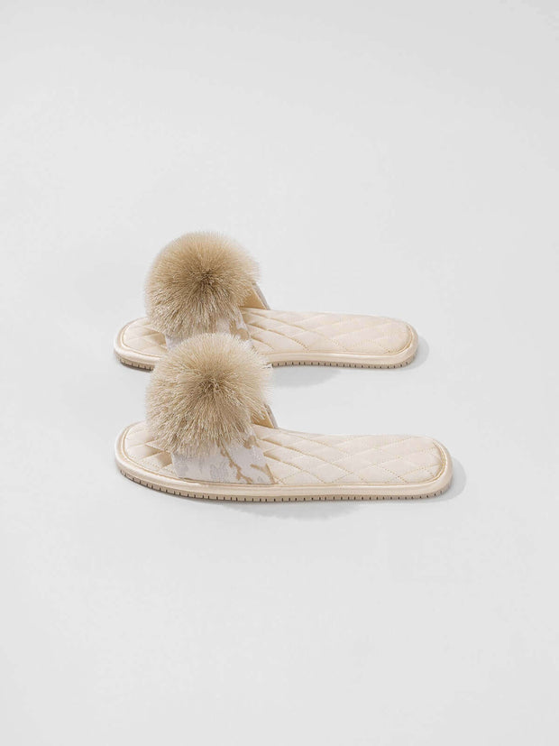Ulivary Asian-inspired Embroidered Slippers