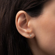 Zoe Lev Diamond Baguette Stud Earrings
