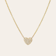 Zoe Lev Diamond Heart Necklace