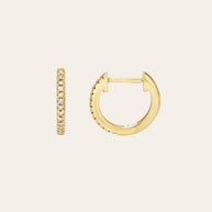 Zoe Lev Diamond Huggie Earrings