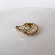 Zoe Lev Diamond Huggie Earrings