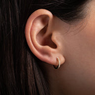Zoe Lev Diamond Huggie Earrings