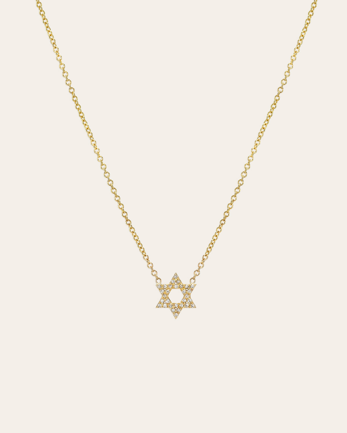 Zoe Lev Diamond Open Star Of David Necklace