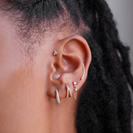 Zoe Lev Diamond Trio Stud Earrings