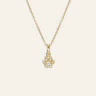 Zoe Lev Diamond Paw Necklace