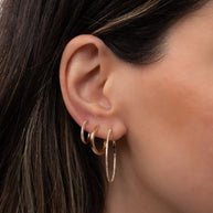 Zoe Lev 14K Gold Large Huggie Earrings