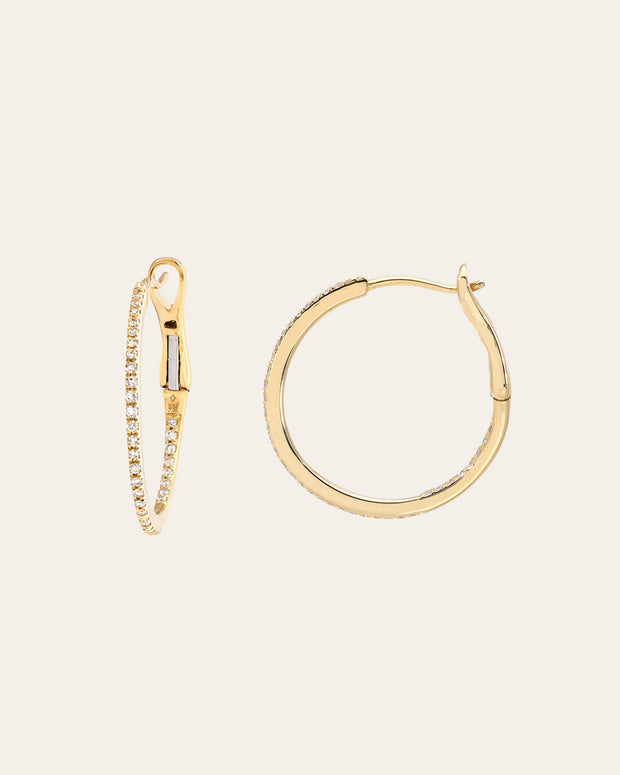 Zoe Lev Diamond Small Hoops
