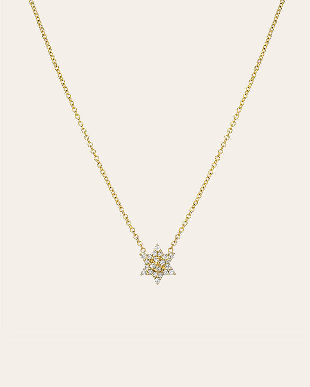 Zoe Lev Diamond Star Of David Necklace