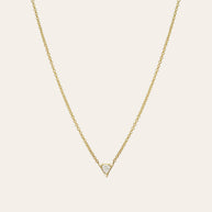 Zoe Lev Diamond Trillion Necklace