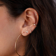Zoe Lev Diamond Trio Stud Earrings