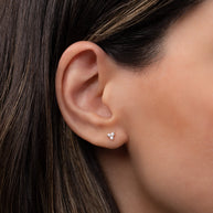 Zoe Lev Diamond Trio Stud Earrings