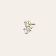 Zoe Lev Diamond Toi Et Moi Stud Earrings