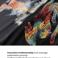 Ulivary Dragon Phoenix Kimono Robe