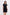 Reistor Drawstring Short T-shirt Dress in Black