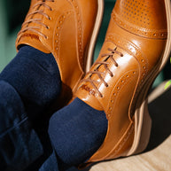 Amberjack Dress Socks (Cobalt)