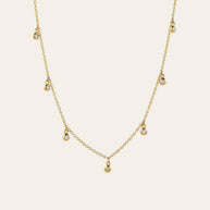 Zoe Lev Drop Bezel Diamond Shaker Necklace