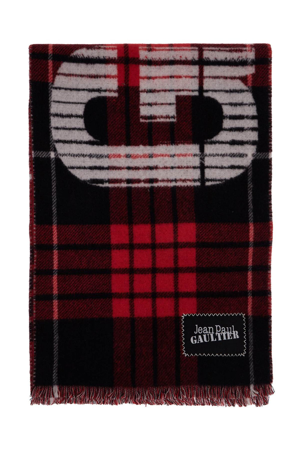 JEAN PAUL GAULTIER Wool Tartan Scarf