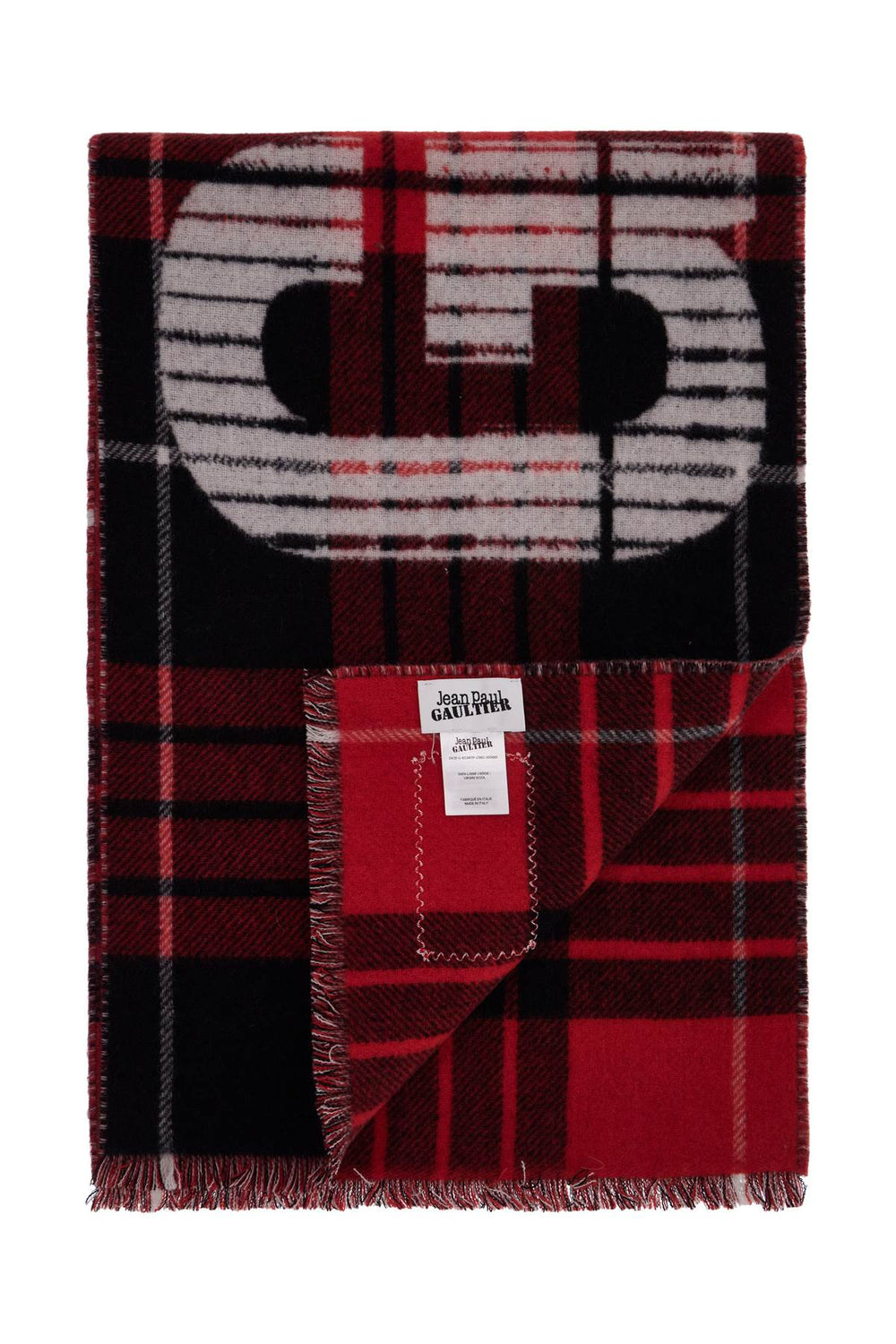 JEAN PAUL GAULTIER Wool Tartan Scarf