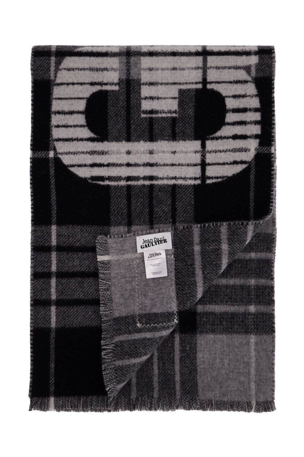 JEAN PAUL GAULTIER Wool Tartan Scarf