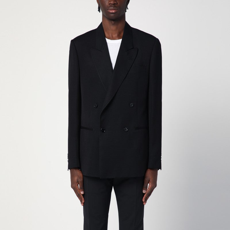 Lardini Black Double-breasted Jacket