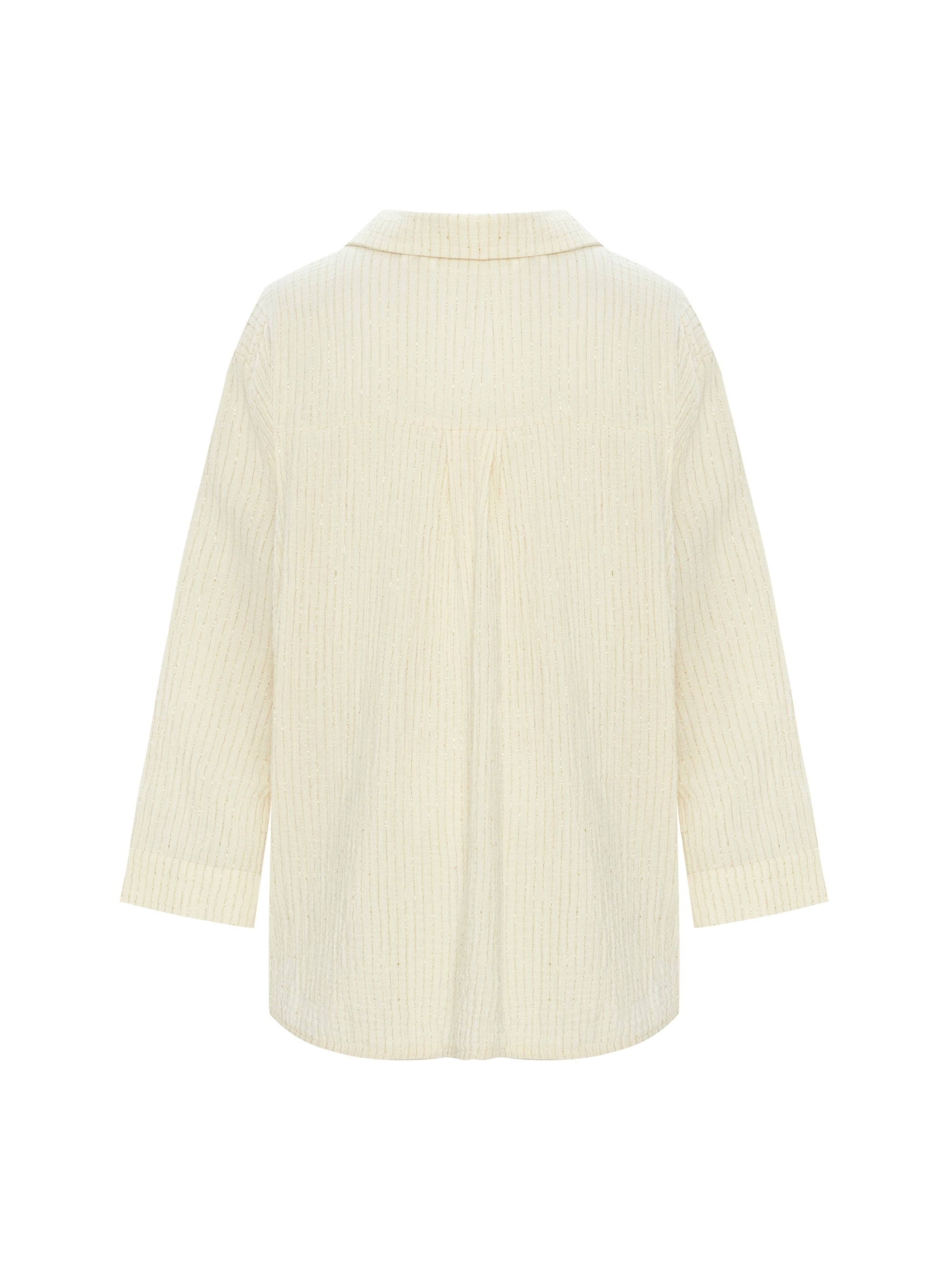 Echo Maxi Shirt - Gold Stripes