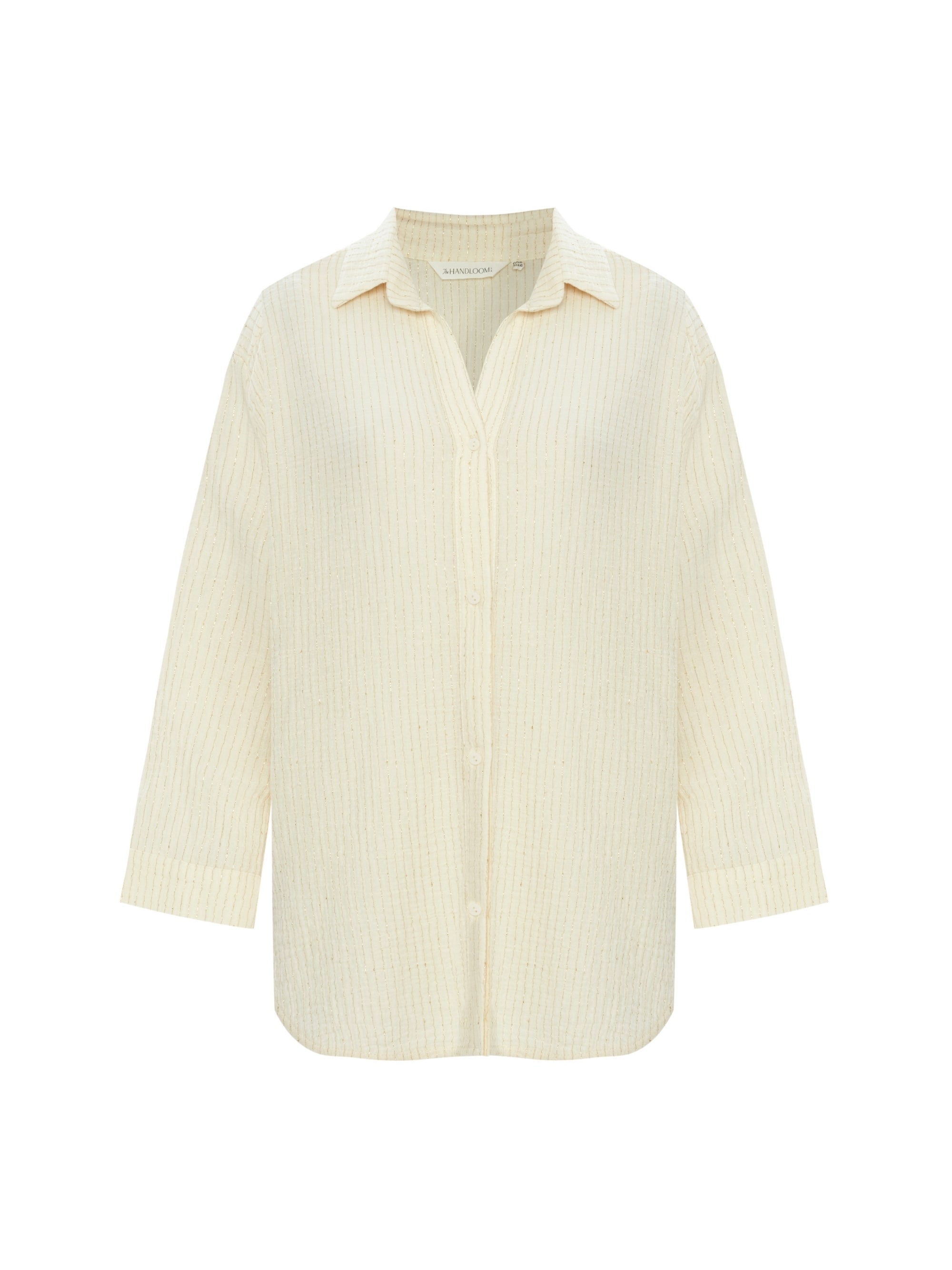 Echo Maxi Shirt - Gold Stripes