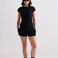 Reistor Essential Knit Shorts in Black