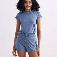 Reistor Essential Knit Shorts in Blue