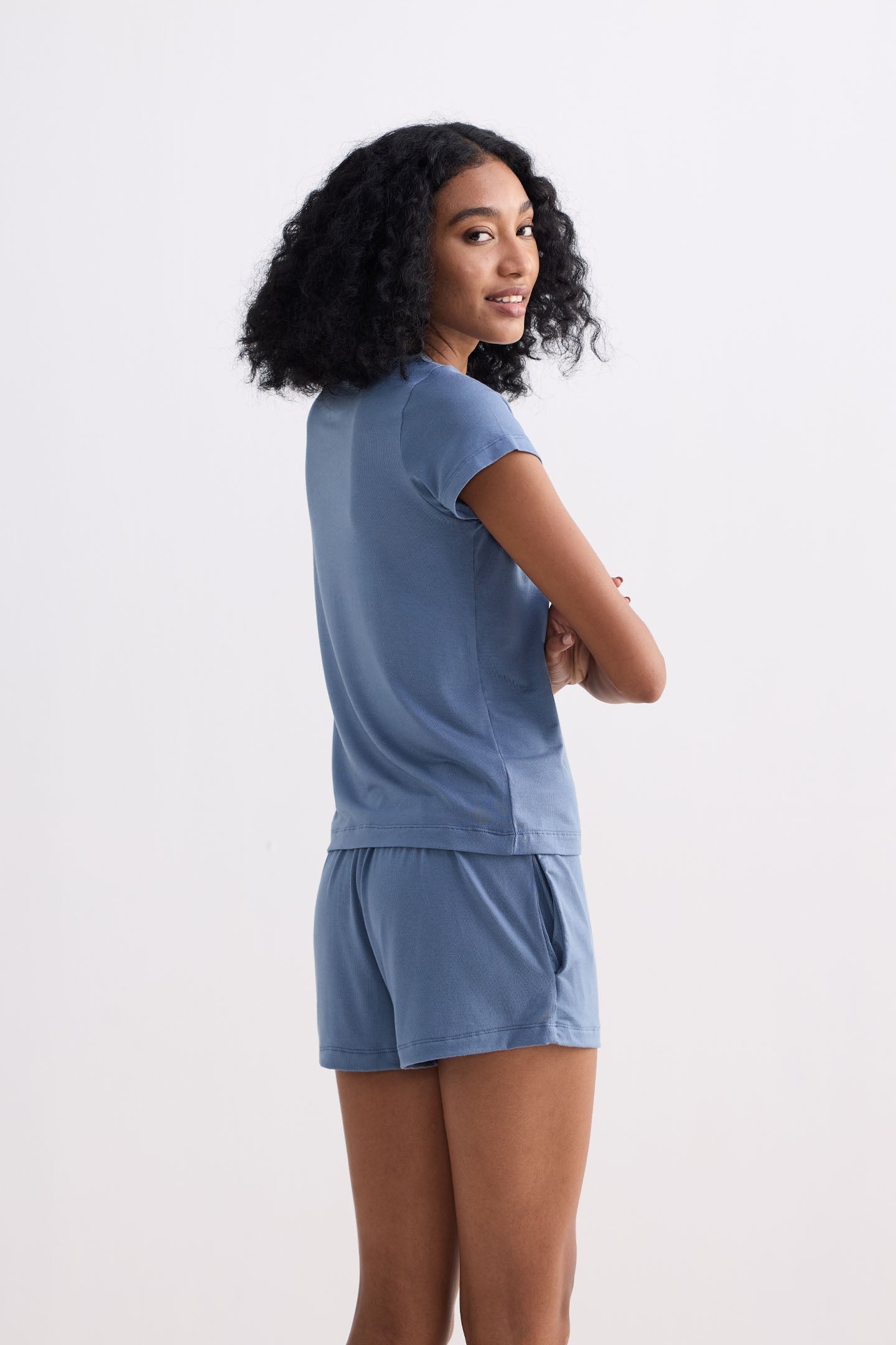 Reistor Essential Knit Shorts in Blue