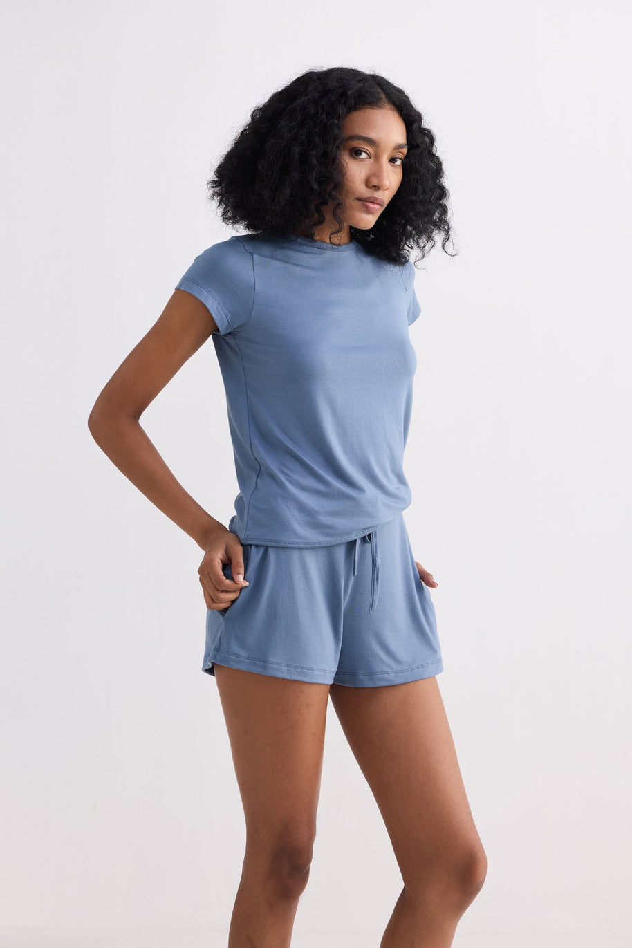 Reistor Essential Knit Shorts in Blue