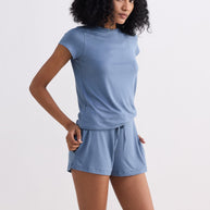 Reistor Essential Knit Shorts in Blue