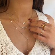 Zoe Lev Diamond Evil Eye Necklace