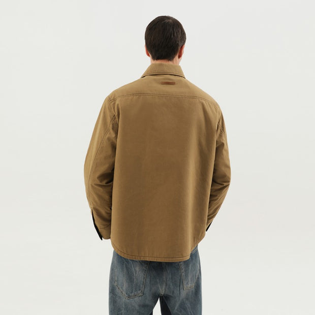 1989 STUDIO Kaki Shirt-jacket With Pockets