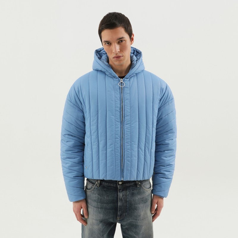 1989 STUDIO Light Blue Quilted Down Jacket