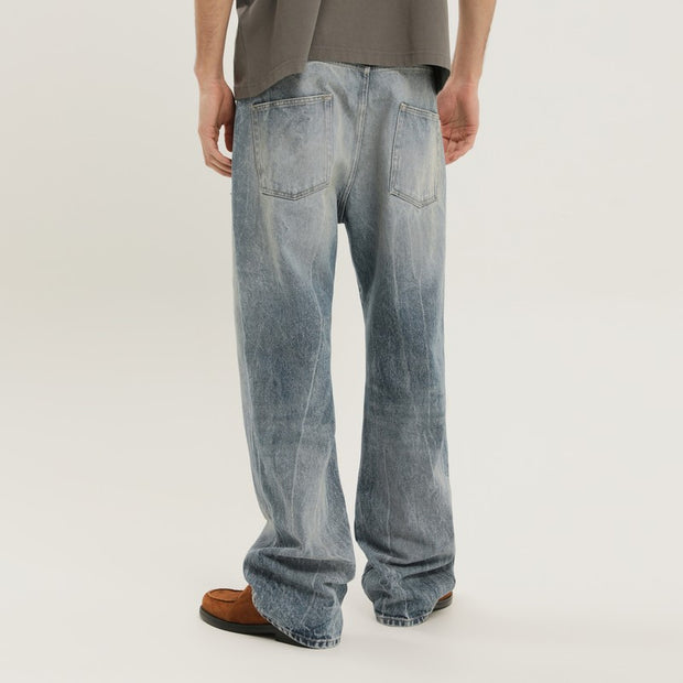 1989 STUDIO Rhodesian Pants In Stone Blue Denim