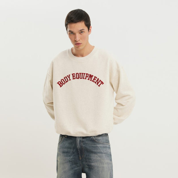 1989 STUDIO White Body Equipment Crew Neck Sweatshirt