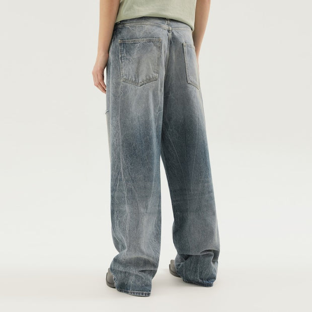 1989 STUDIO Rhodesian Pants In Stone Blue Denim