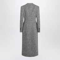 Dolce & Gabbana Single-breasted Wool Chevron Coat