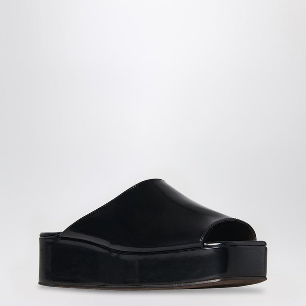 The Row Black Emi Flatform Sandals