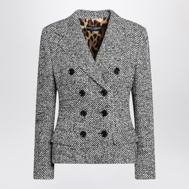 Dolce & Gabbana Single-breasted Speckled Wool-blend Jacket